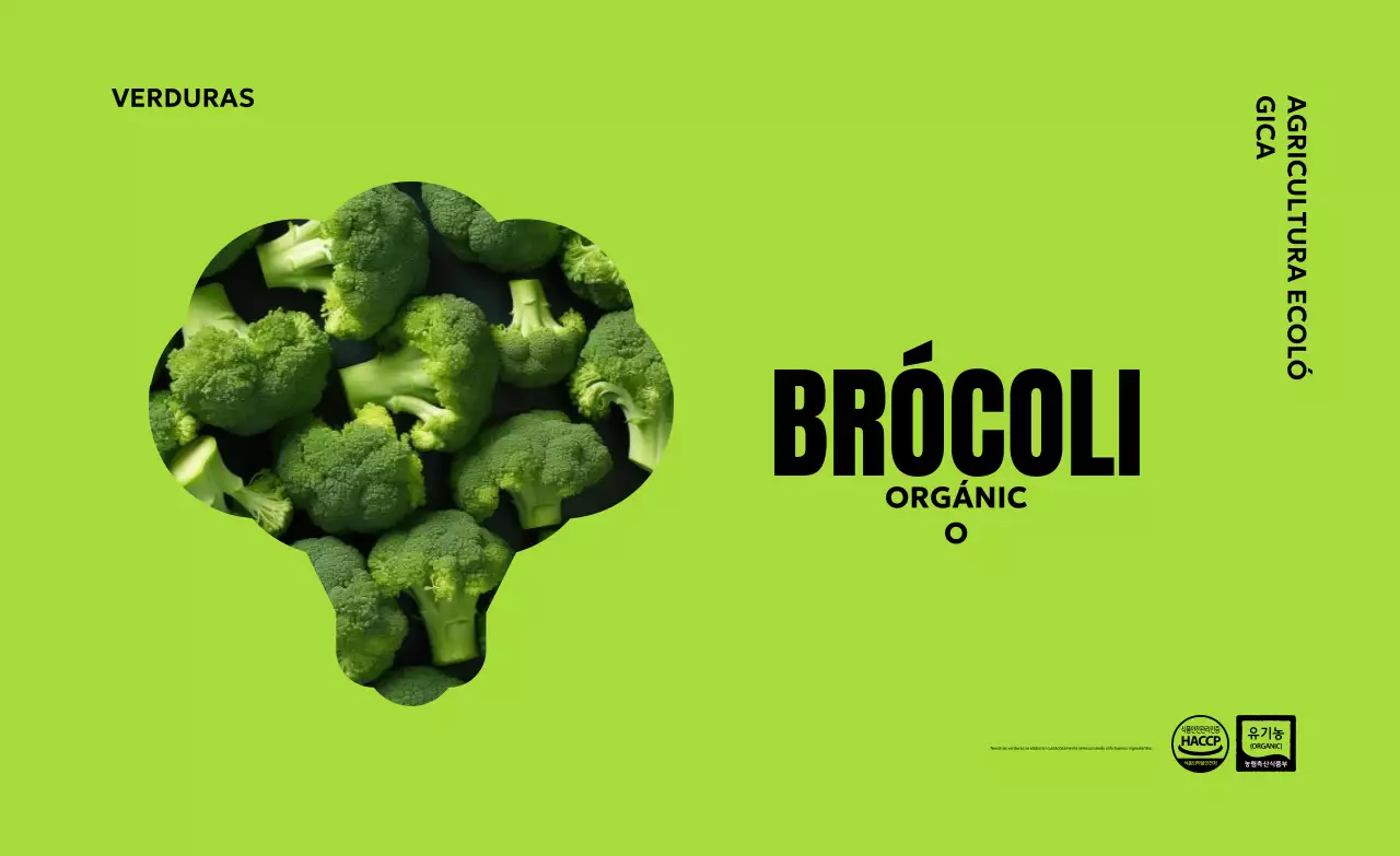 Anuncio orgánico moderno y verde