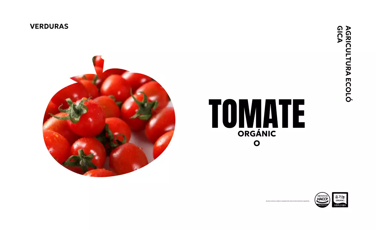 Anuncio orgánico moderno y verde