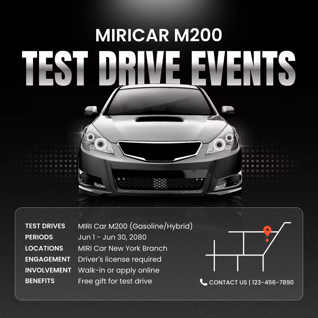 promosi mobil modern hitam