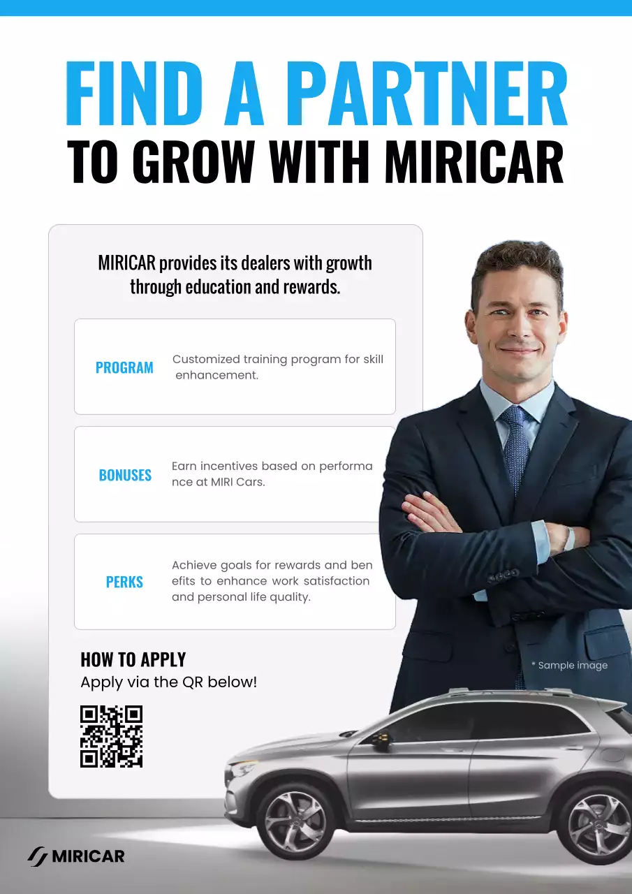 promosi kemitraan profesional biru