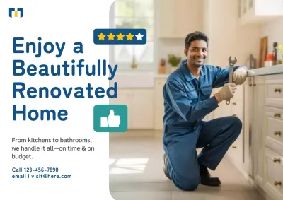 Modern Renovation Advertisement Poster