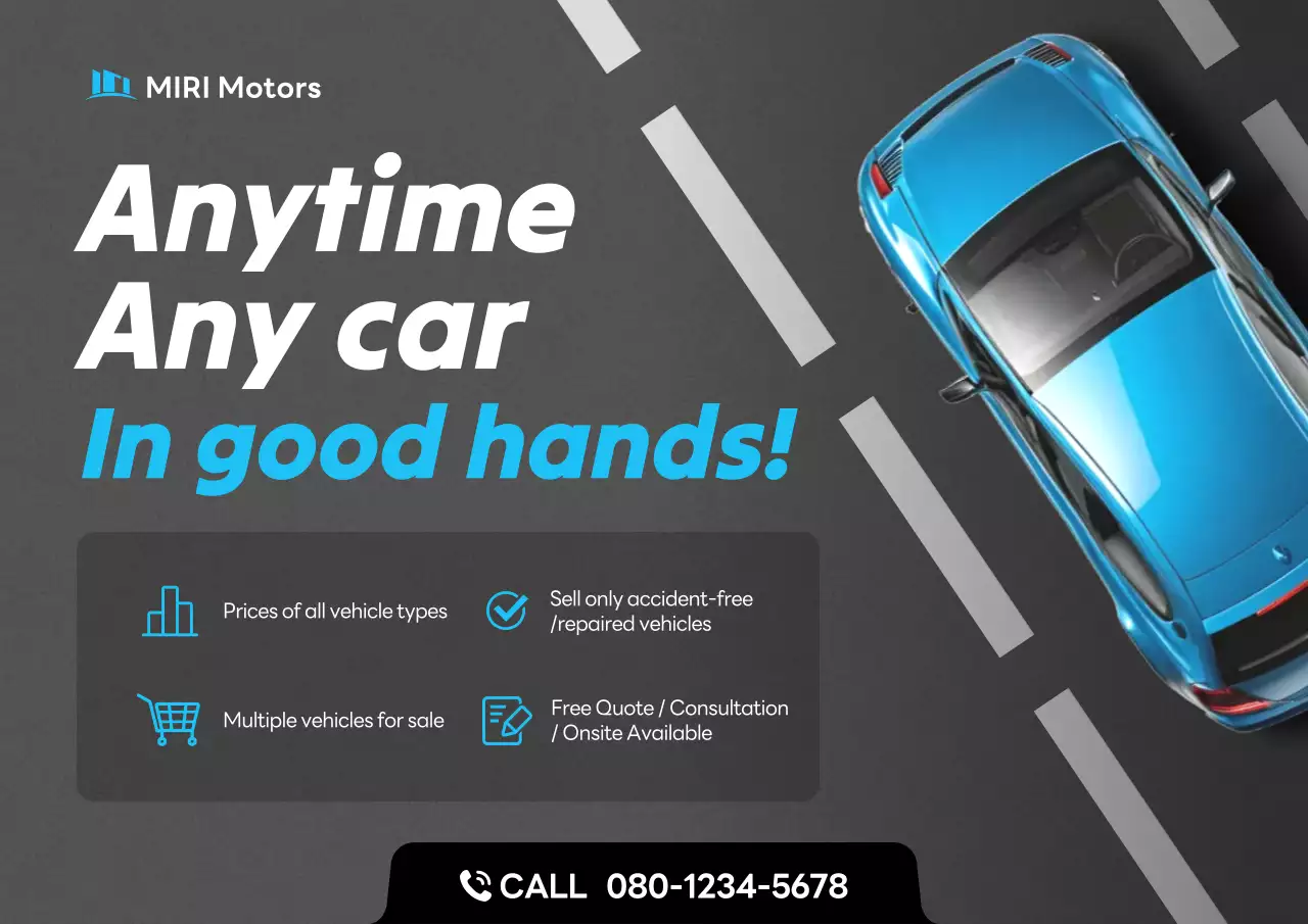 quảng cáo xe hơi hiện đại màu xanh