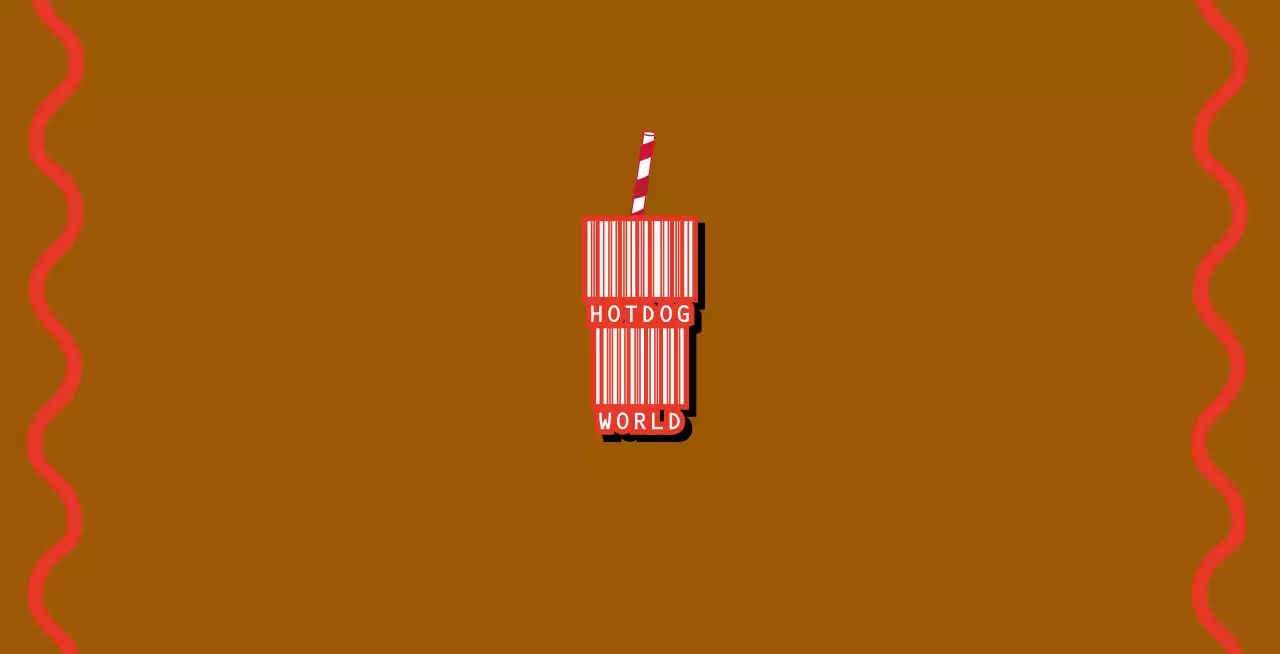 갈색 팝 푸드 홍보