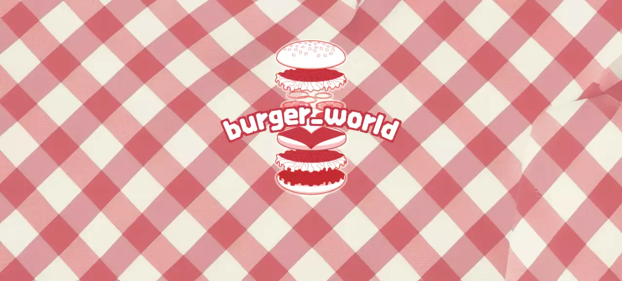 빨강 빈티지 패스트푸드 광고