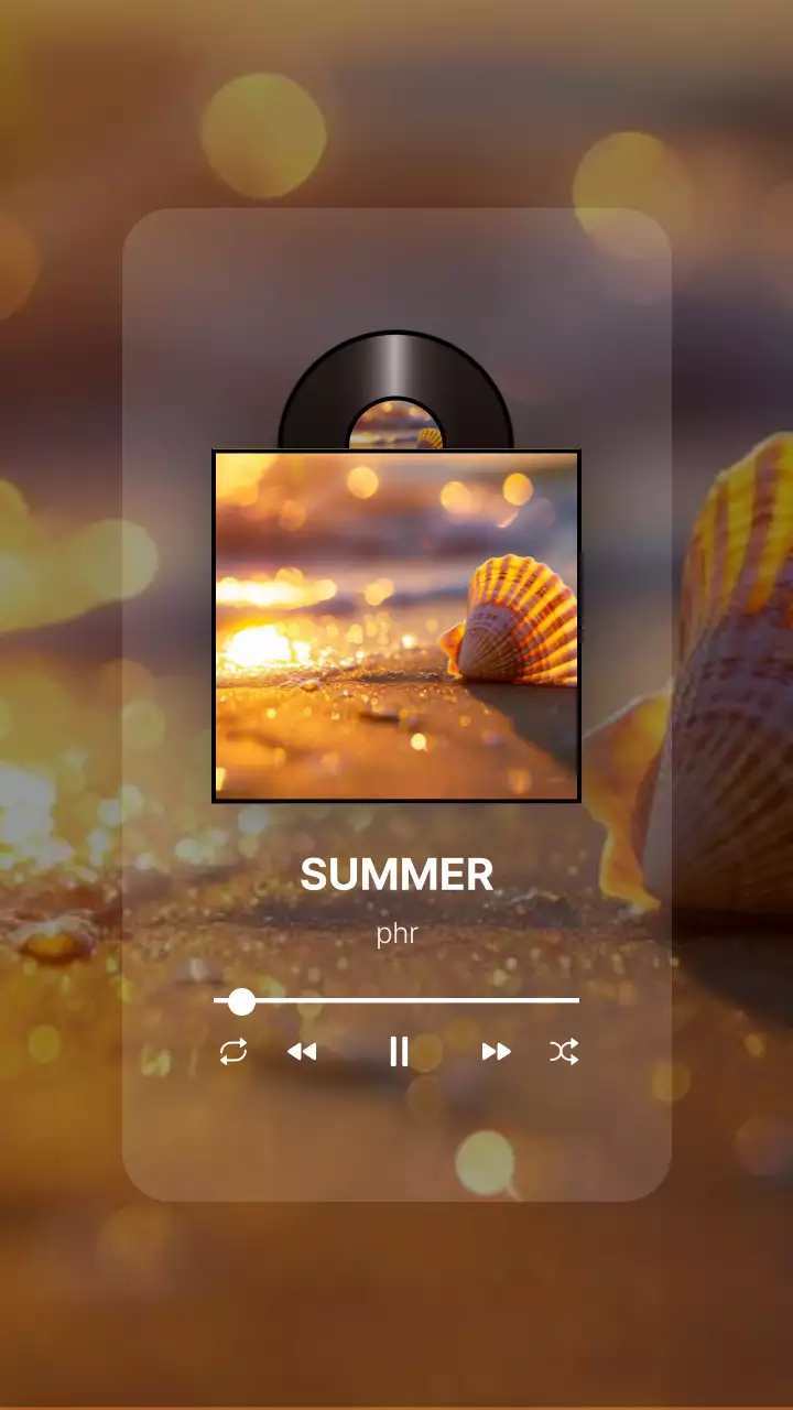 자켓 사진을 설정할 수 있는 뮤직플레이어