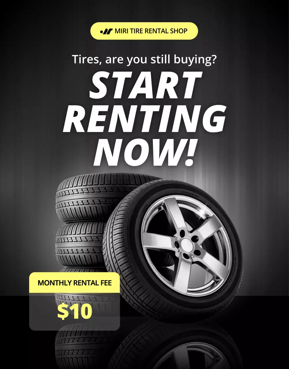 khuyến mãi lốp xe hiện đại màu đen