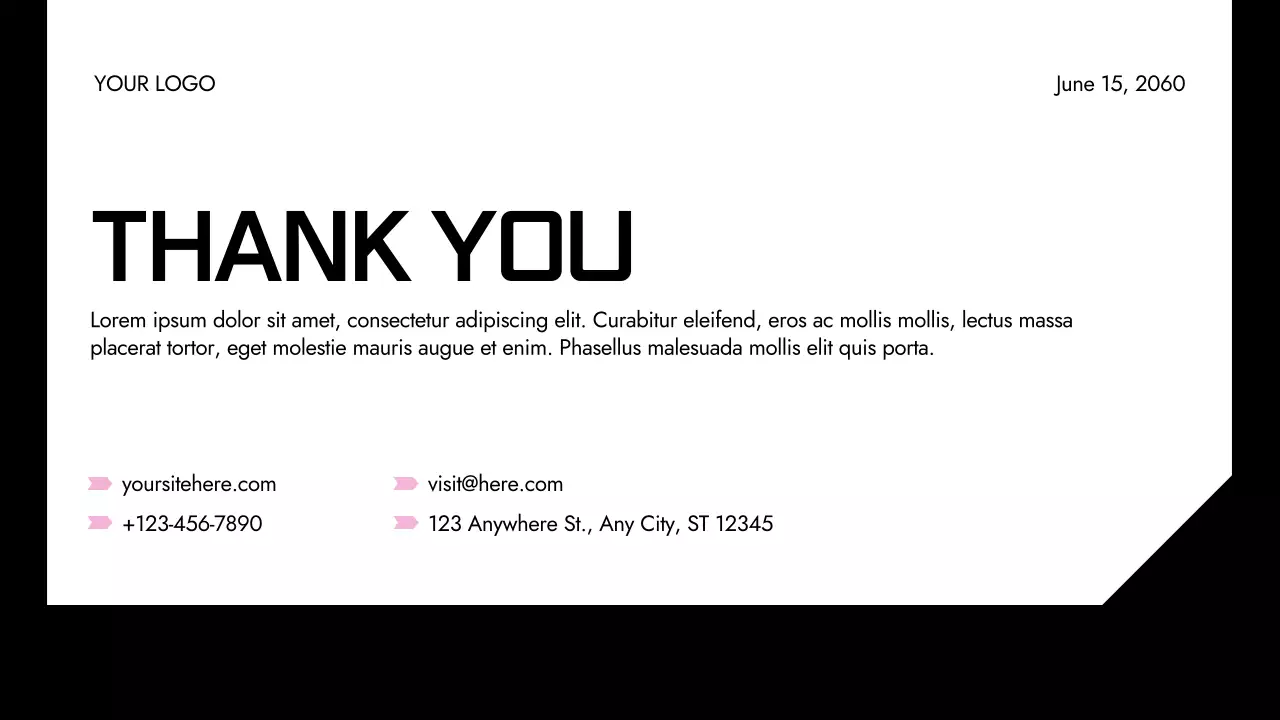 검정색 심플 재무 기획서