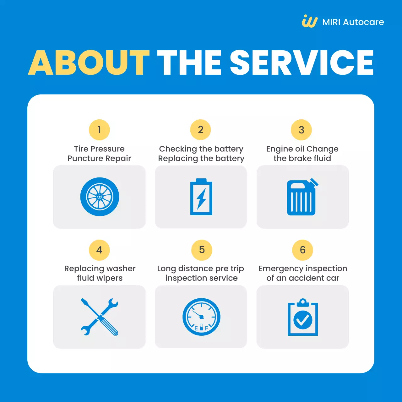 blue modern maintenance promotion