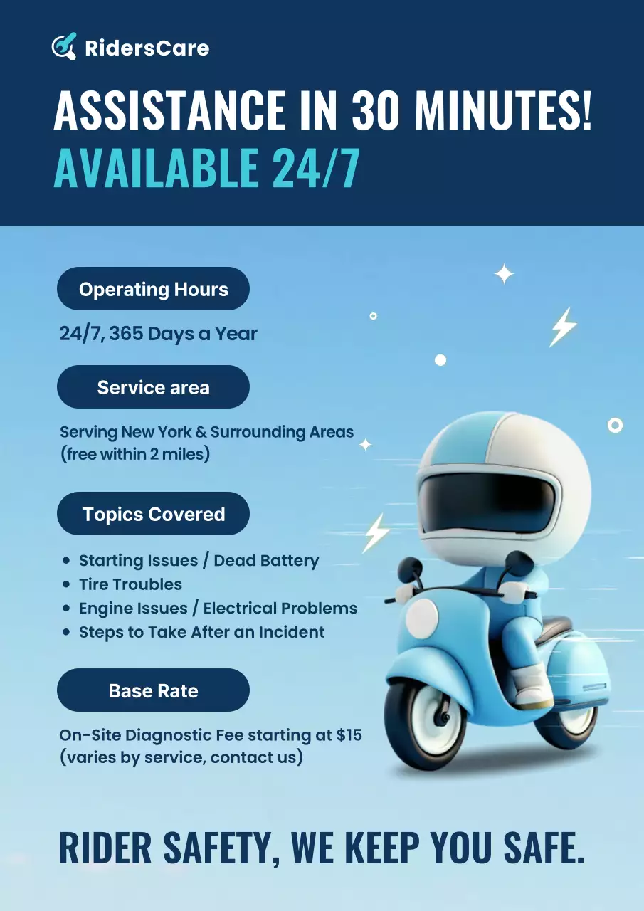 promosi pinggir jalan modern berwarna biru