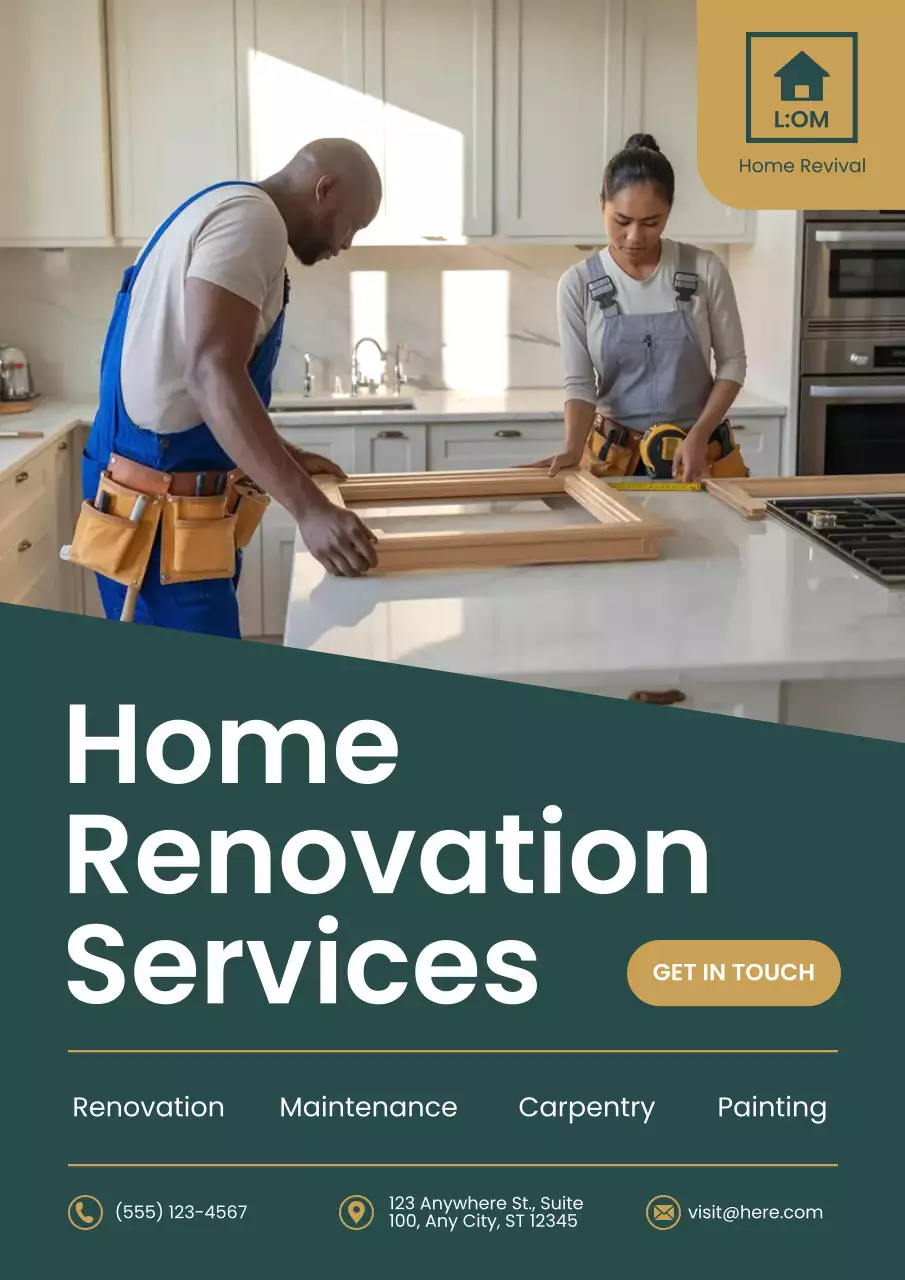 Sage Modern Renovation Promotion Poster