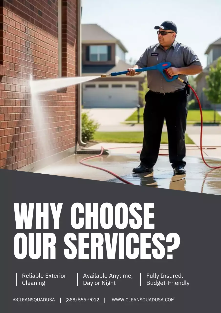 Grey Modern Cleaning Advertisement Poster