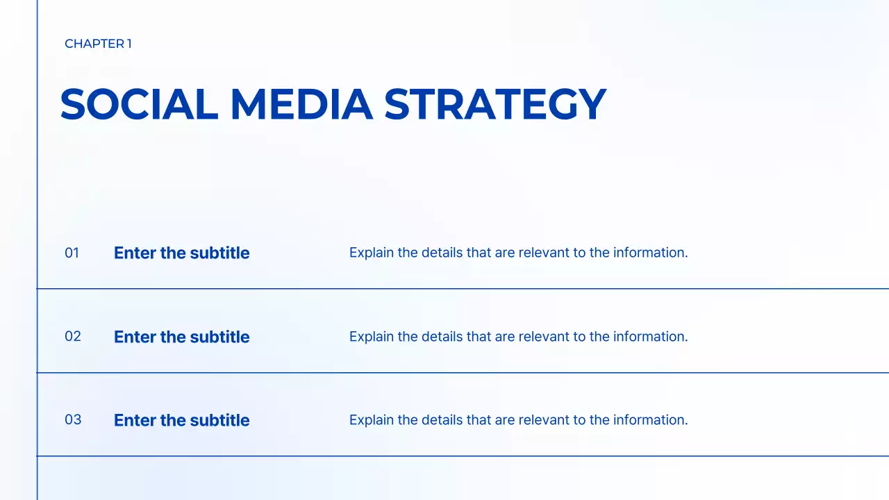 블루 모던 마케팅 프레젠테이션