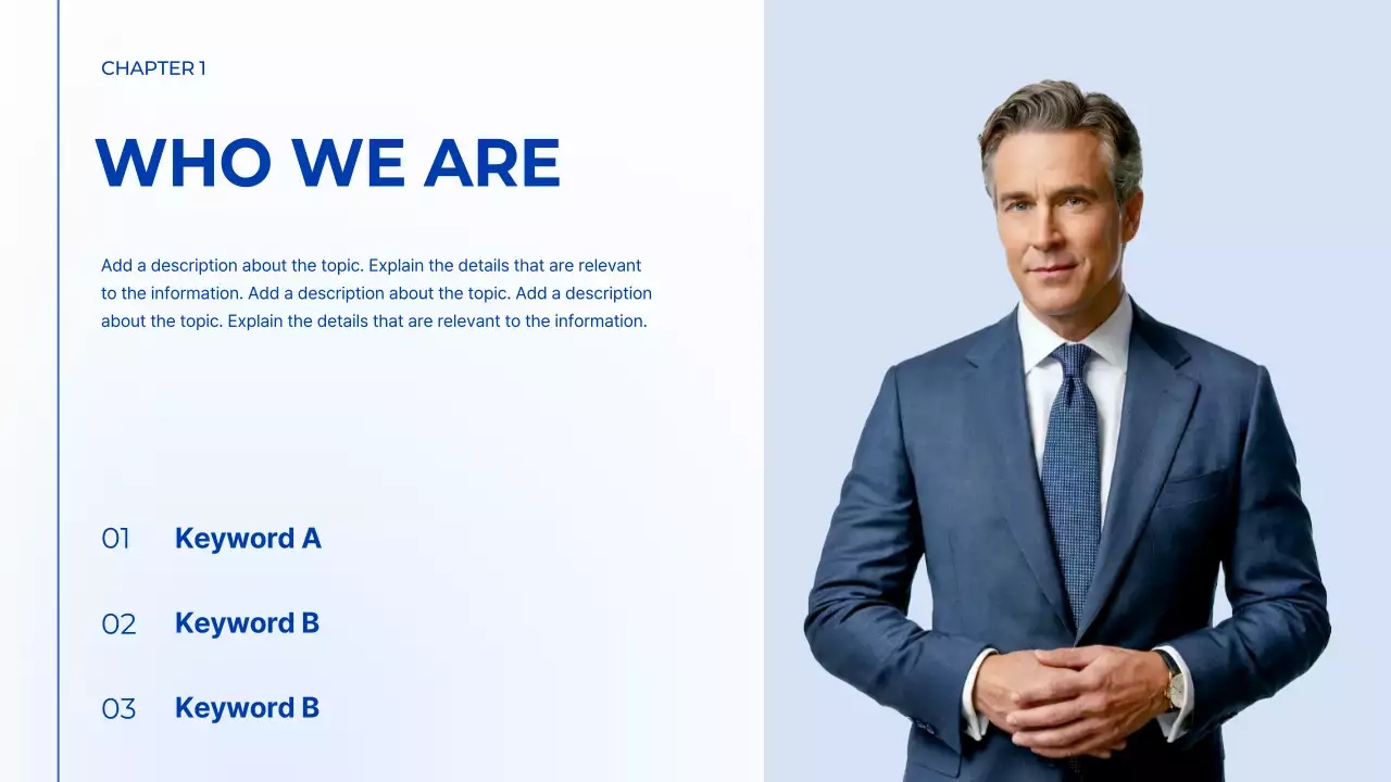 블루 모던 마케팅 프레젠테이션