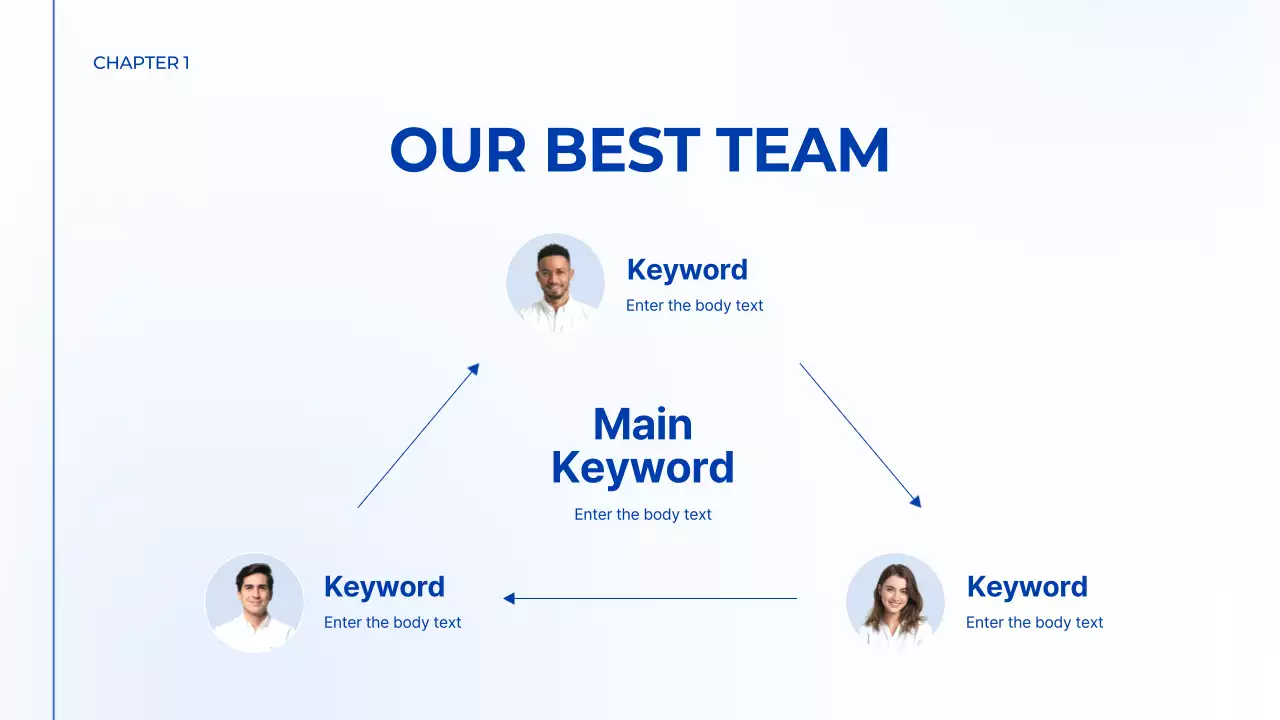 블루 모던 마케팅 프레젠테이션