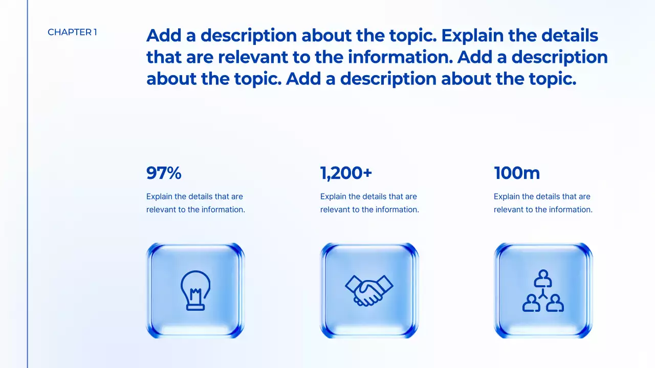 블루 모던 마케팅 프레젠테이션