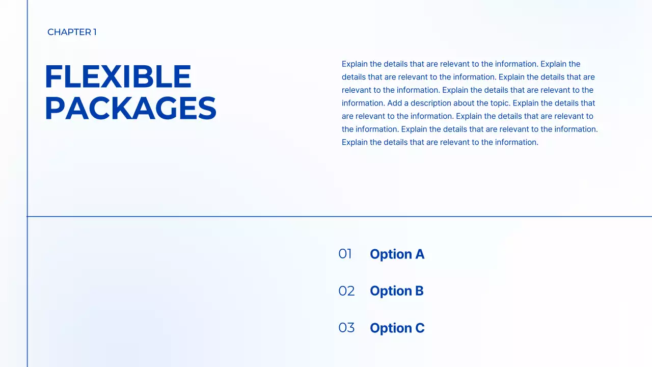 블루 모던 마케팅 프레젠테이션