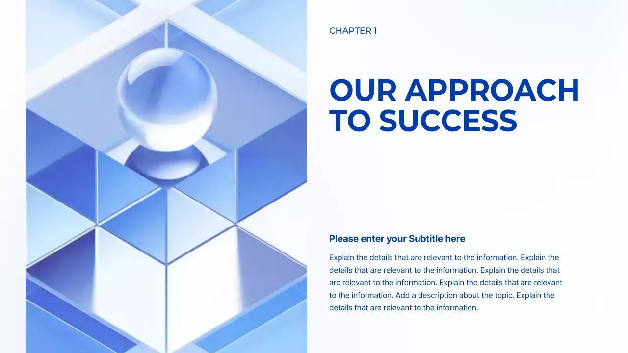 블루 모던 마케팅 프레젠테이션