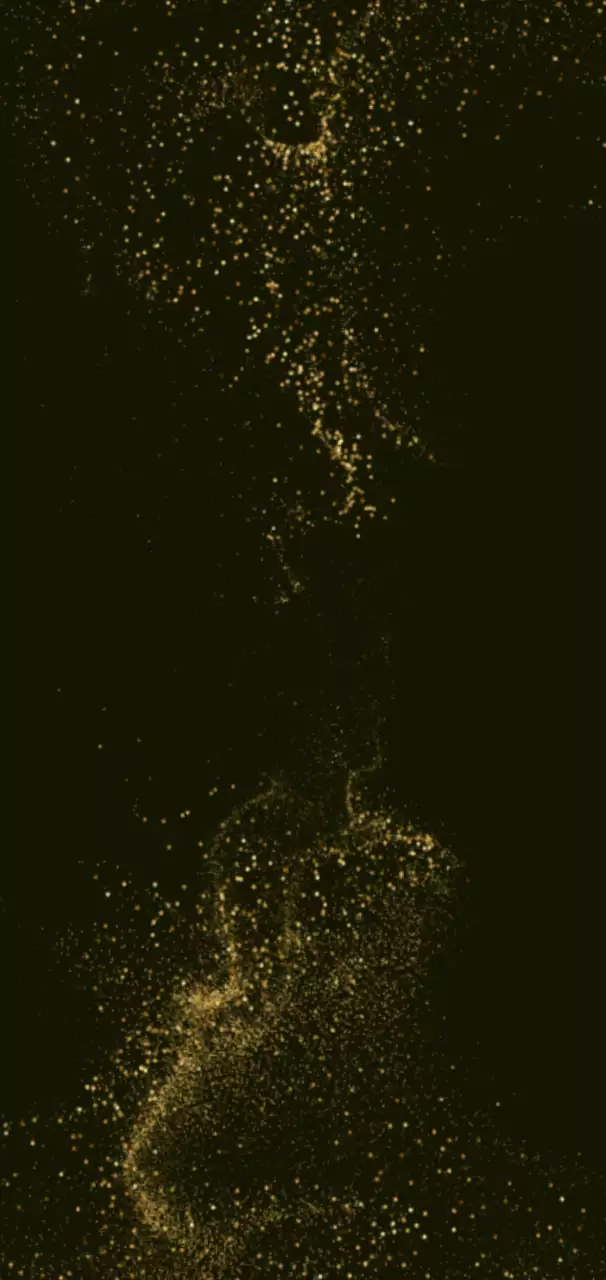 검은색 배경에 추상적인 골드 글리터