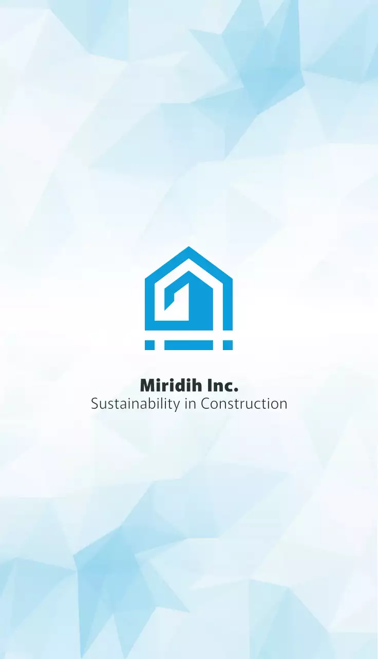 白 水色 シンプル ビジネス 名刺 ポリゴン