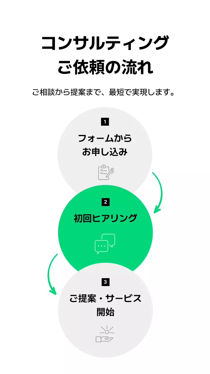 白黒 モダン ビジネス 会社案内
