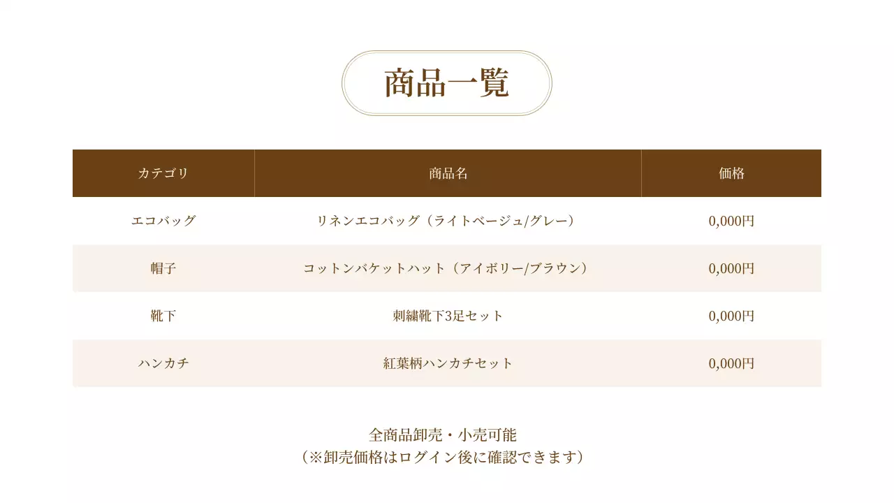 ベージュ シンプル 製品 説明