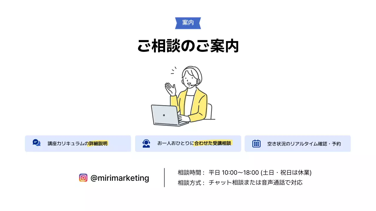 青 モダン マーケティング プレゼンテーション