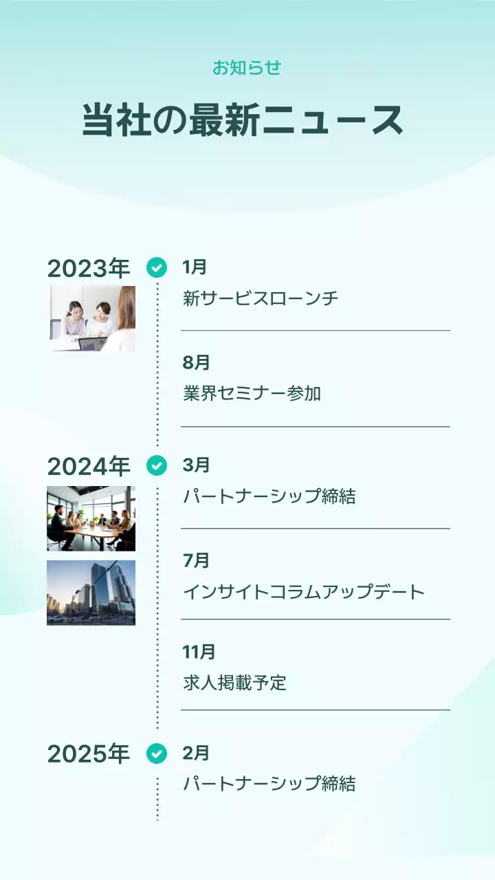 ミント モダン ビジネス ポスター