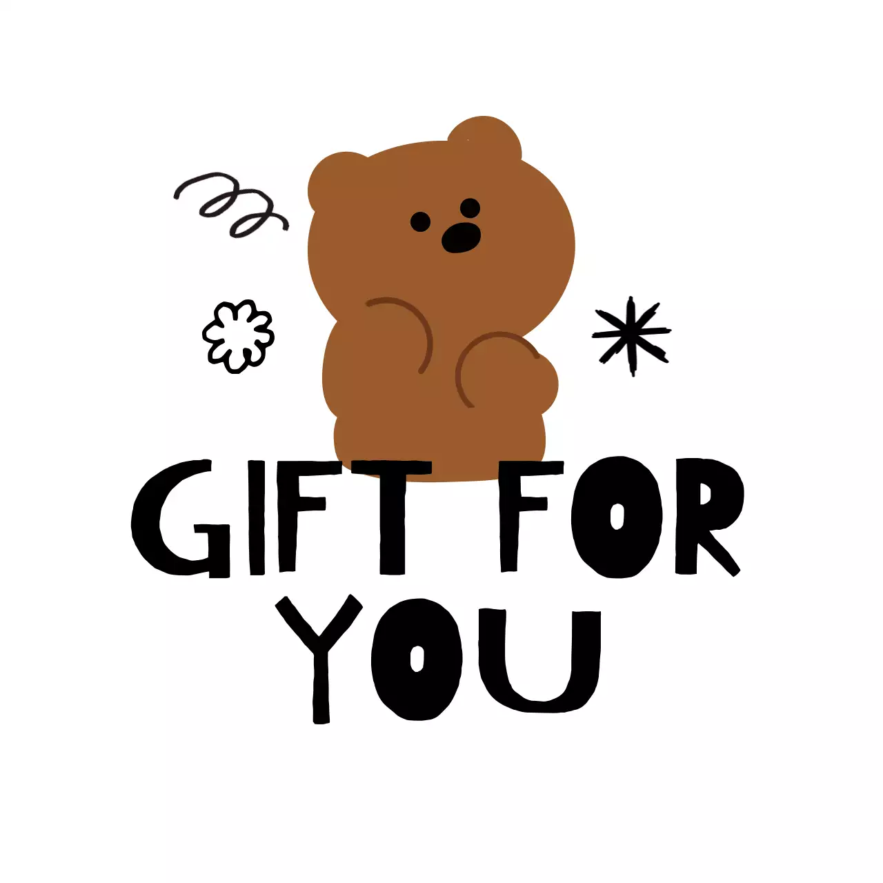 베이지 아기자기한 선물 굿즈