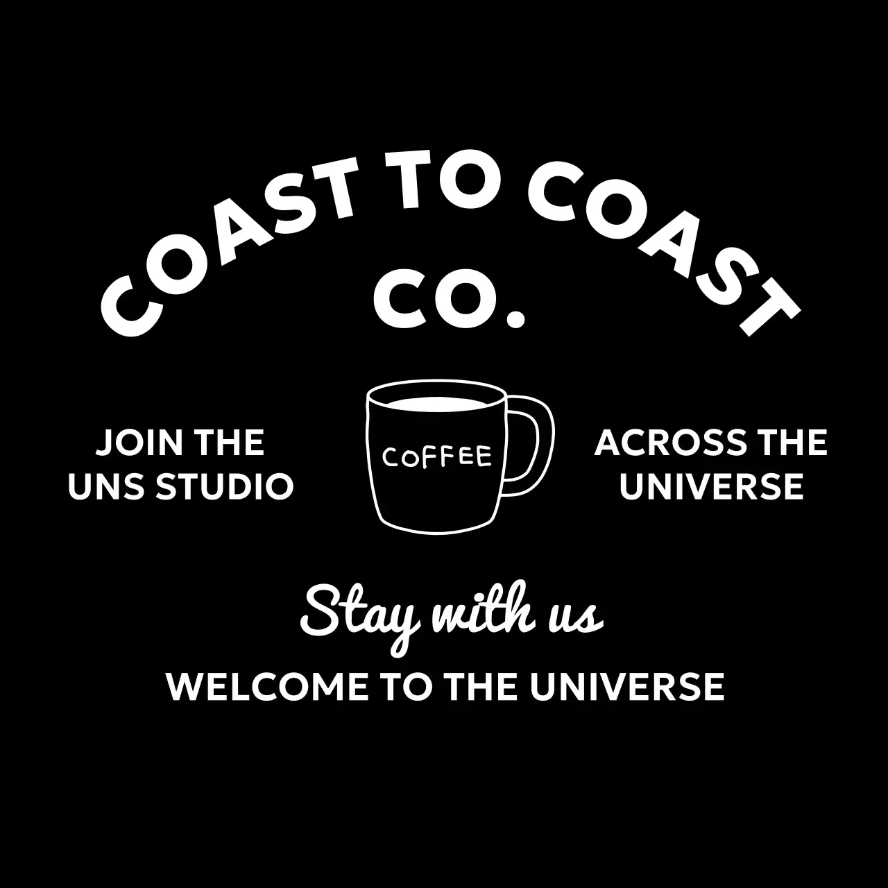 검정 심플 커피 광고