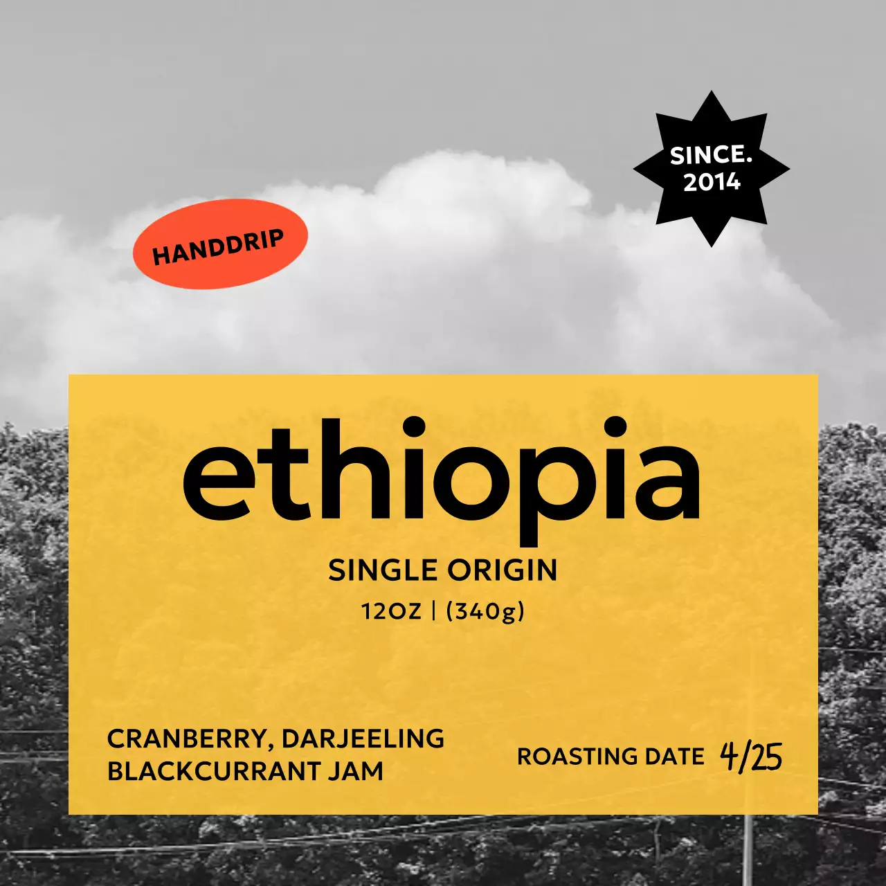 하늘색 심플 커피 광고