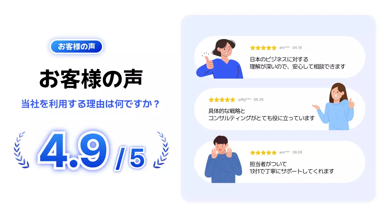 青 モダン ビジネス 看板