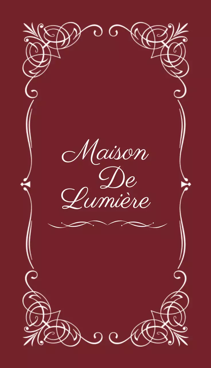 白 シンプル レストラン 名刺 曲線フレーム