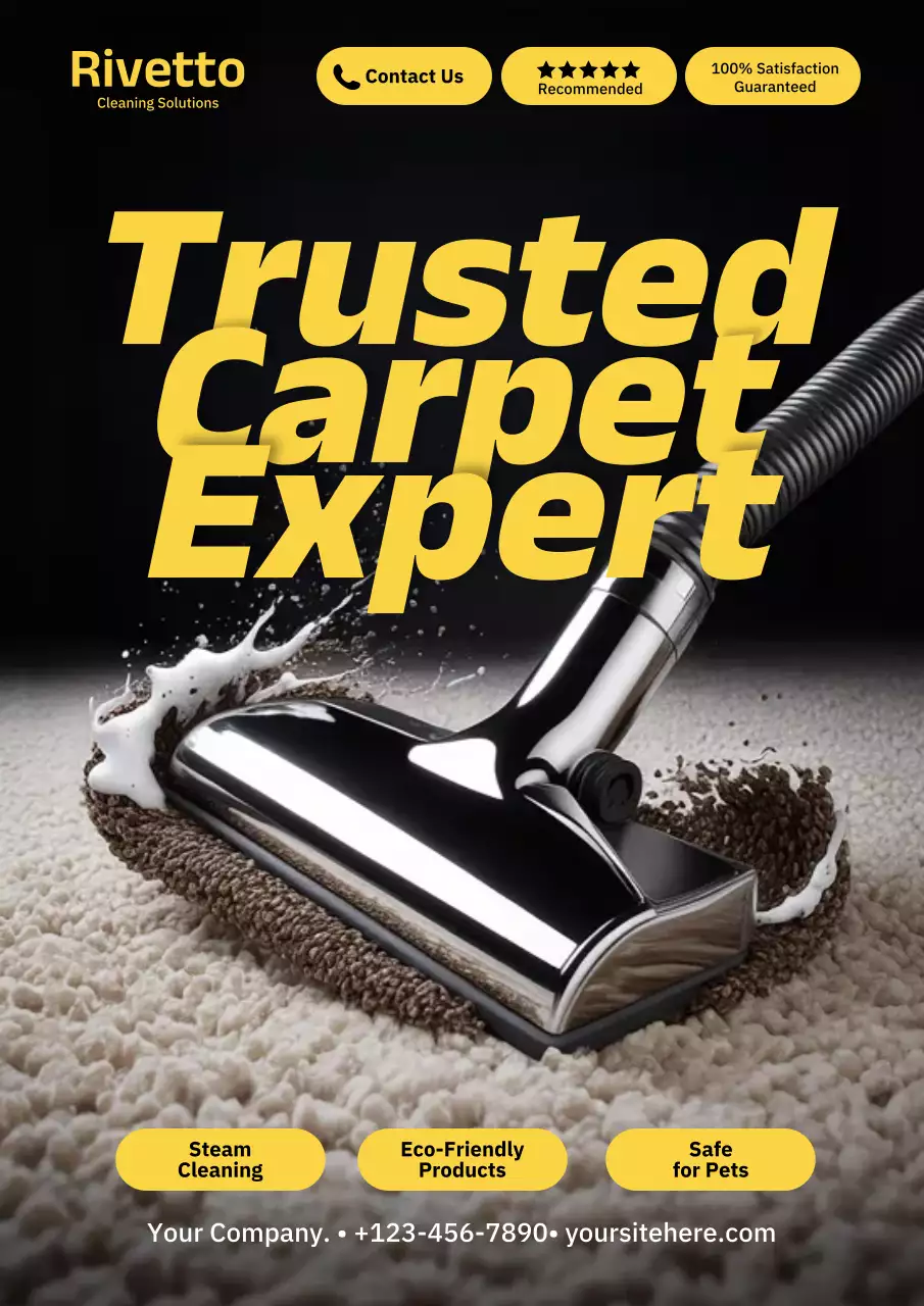 Beige Modern Cleaning Advertisement Poster