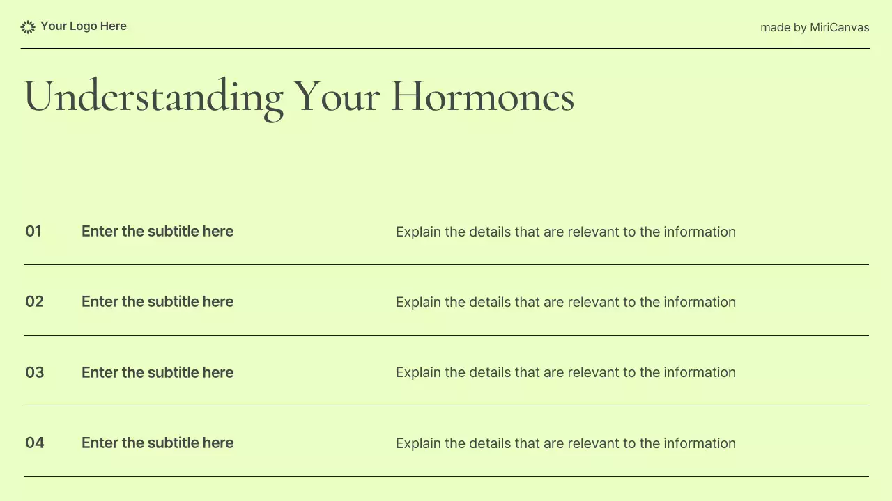 Pastel Modern Women's Health Information Presentation
