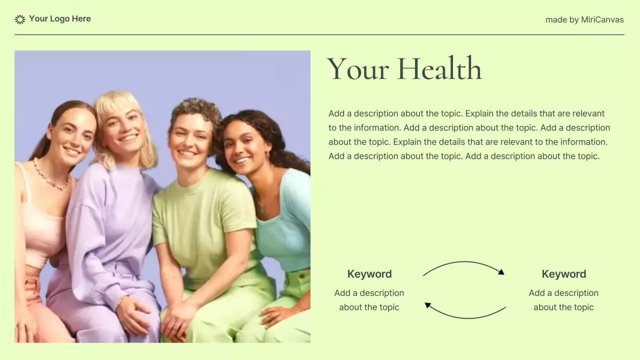 Pastel Modern Women's Health Information Presentation