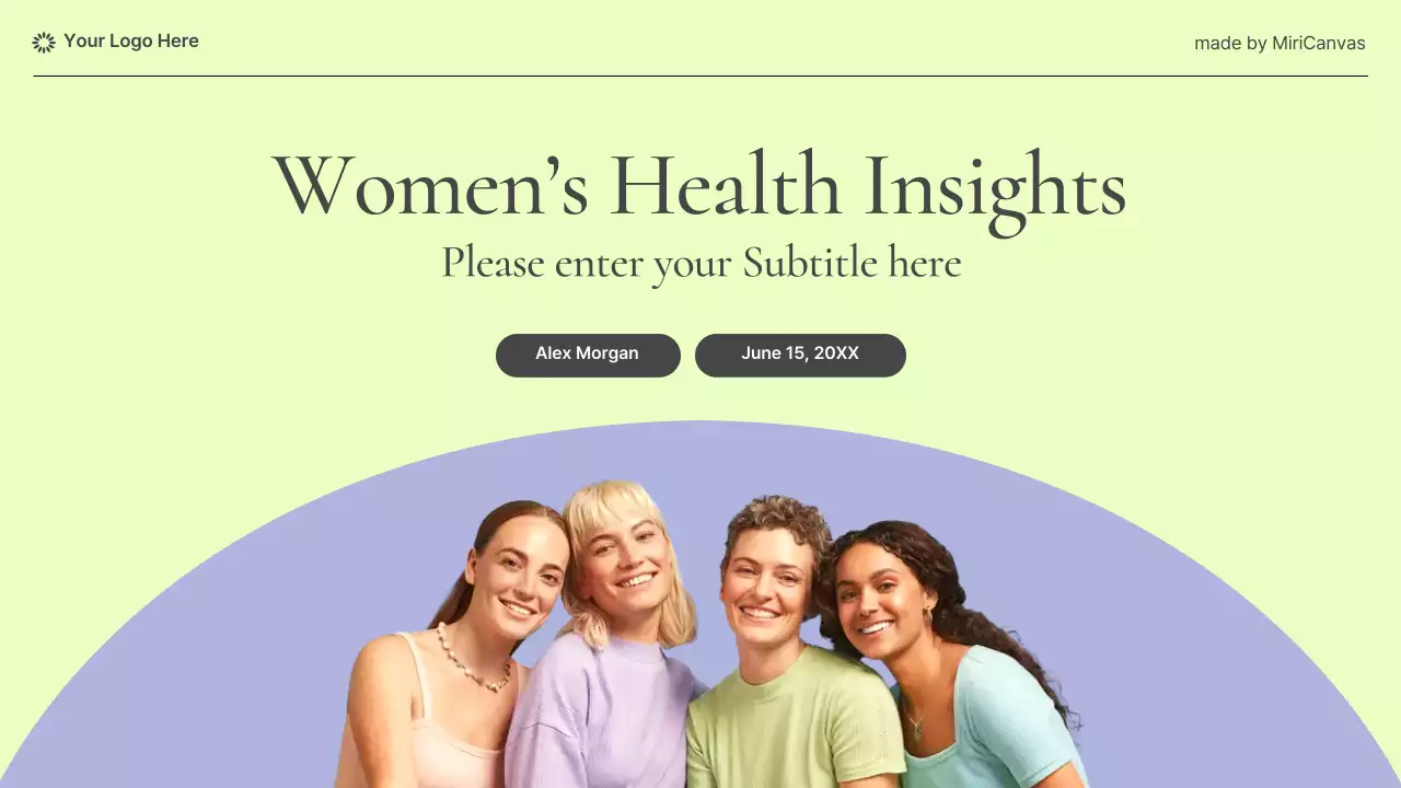 Pastel Modern Women's Health Information Presentation
