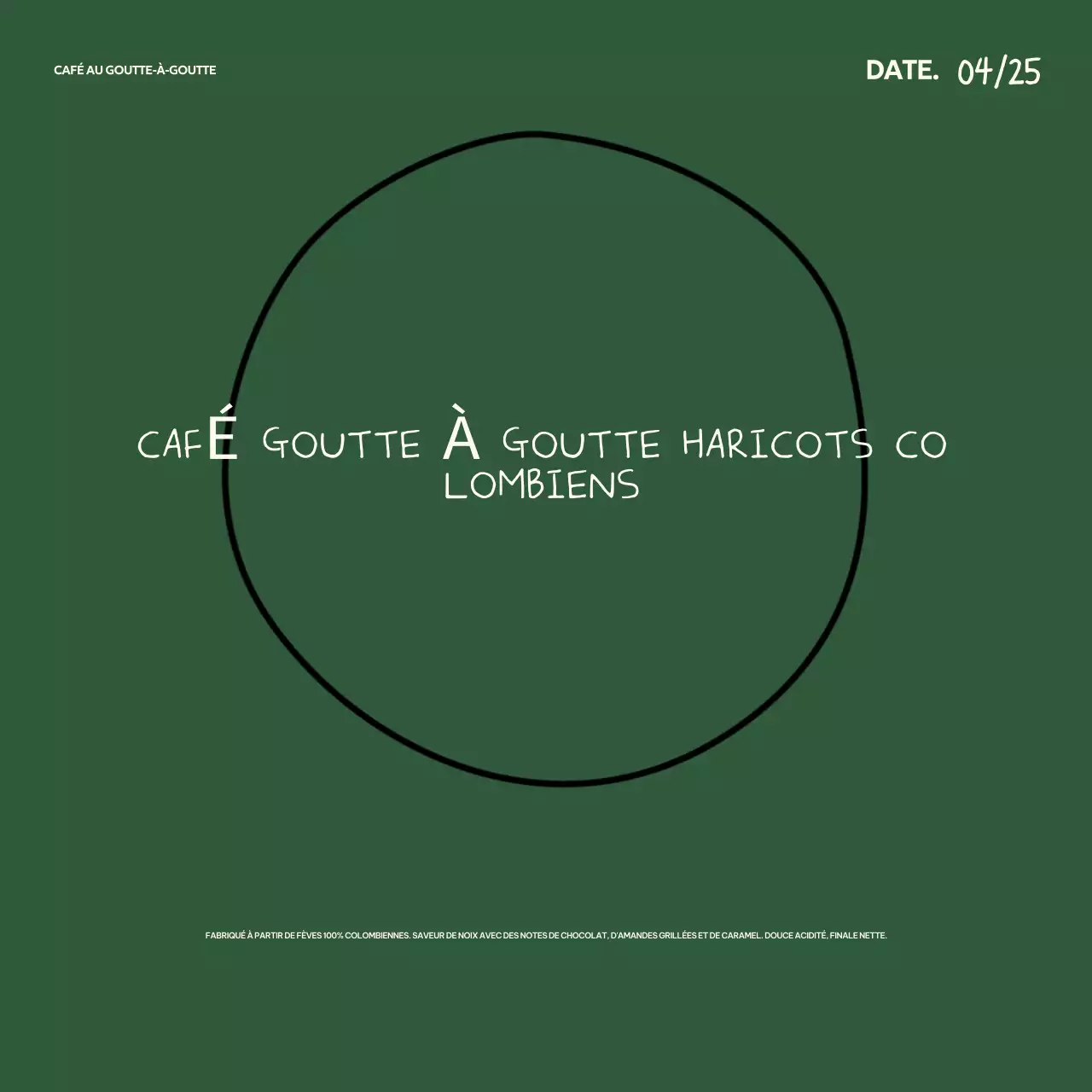 Publicité pour Khaki Simple Coffee