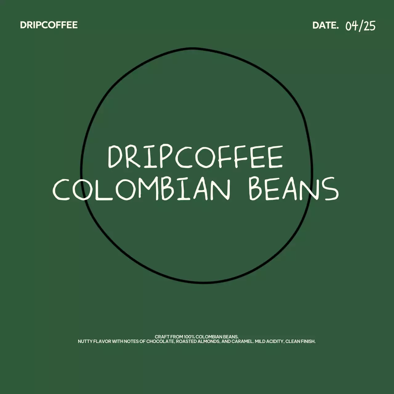 Quảng cáo Khaki Simple Coffee