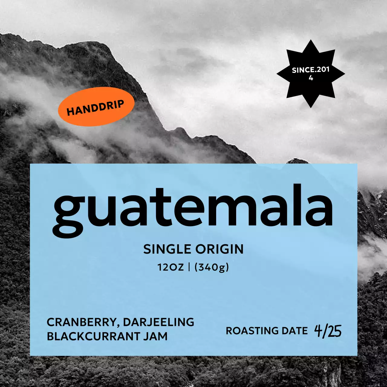 Quảng cáo cà phê Sky Blue Simple