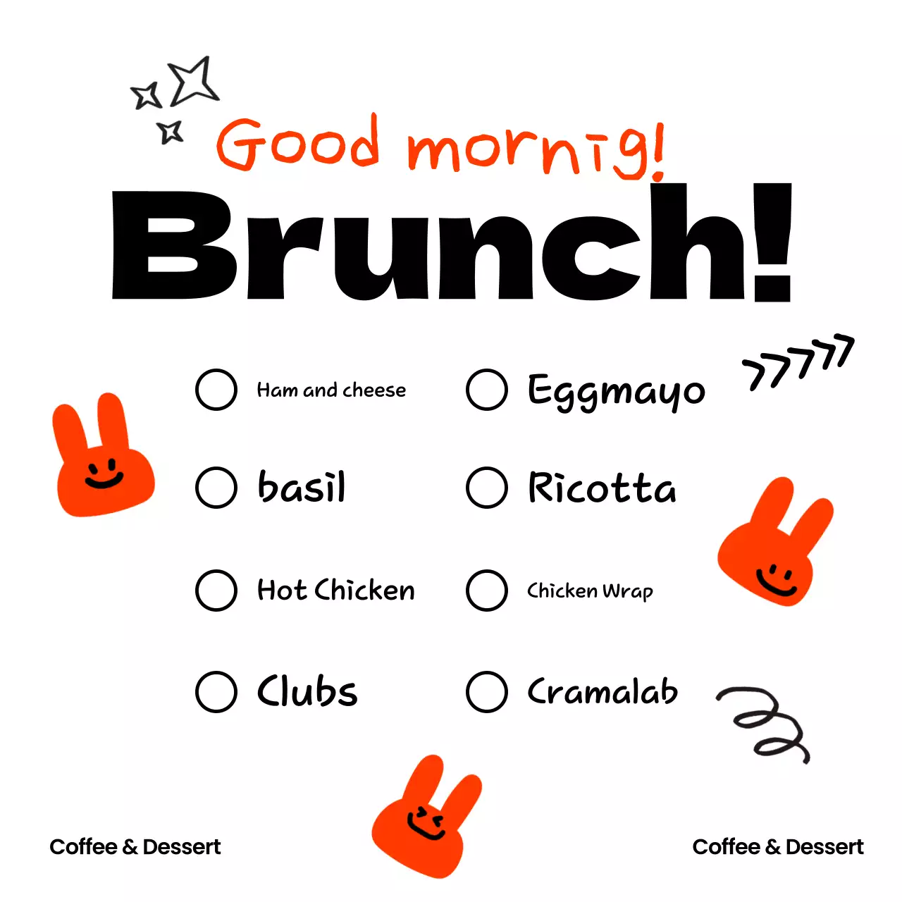 Thực đơn bữa sáng muộn Orange Baby