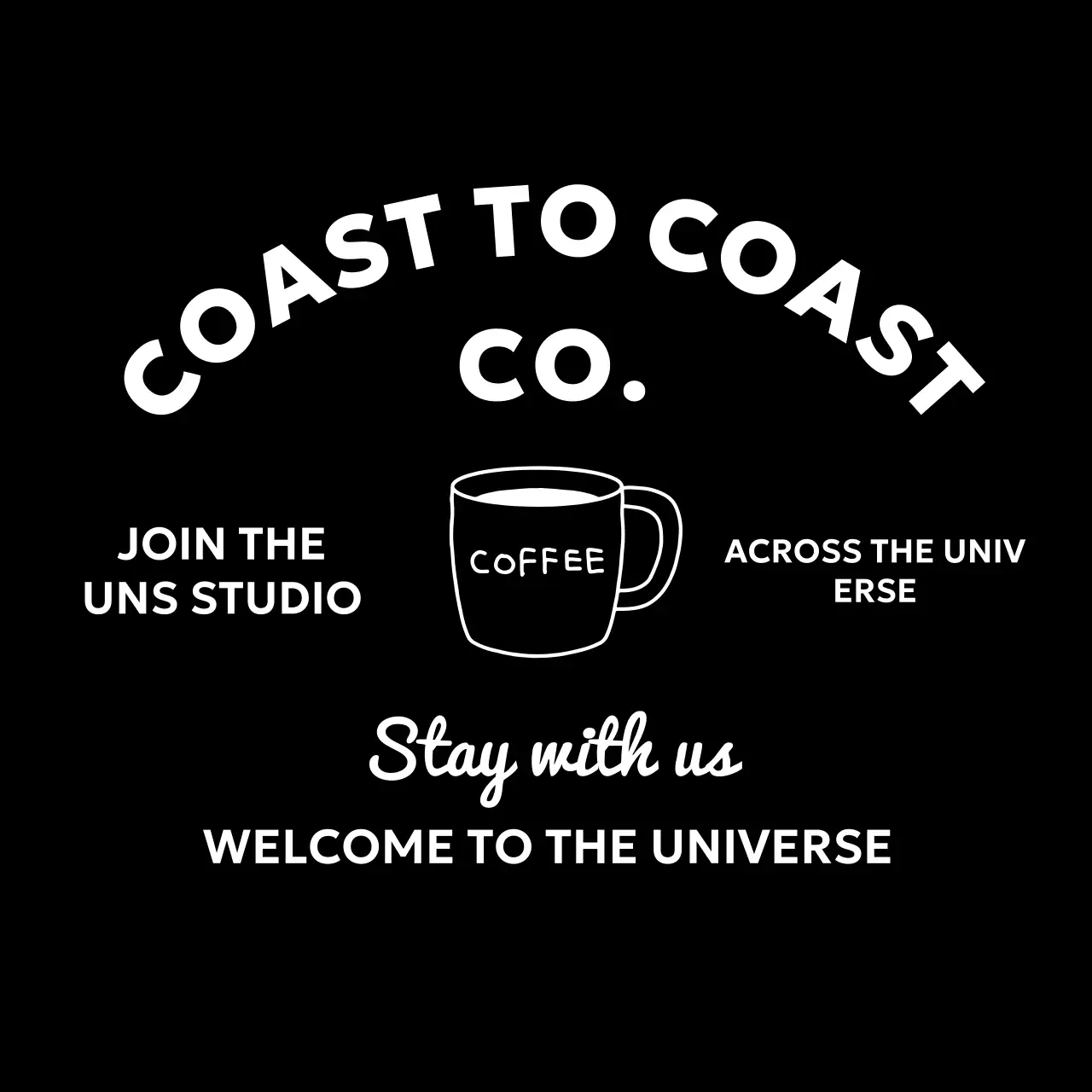 Quảng cáo cà phê đen đơn giản