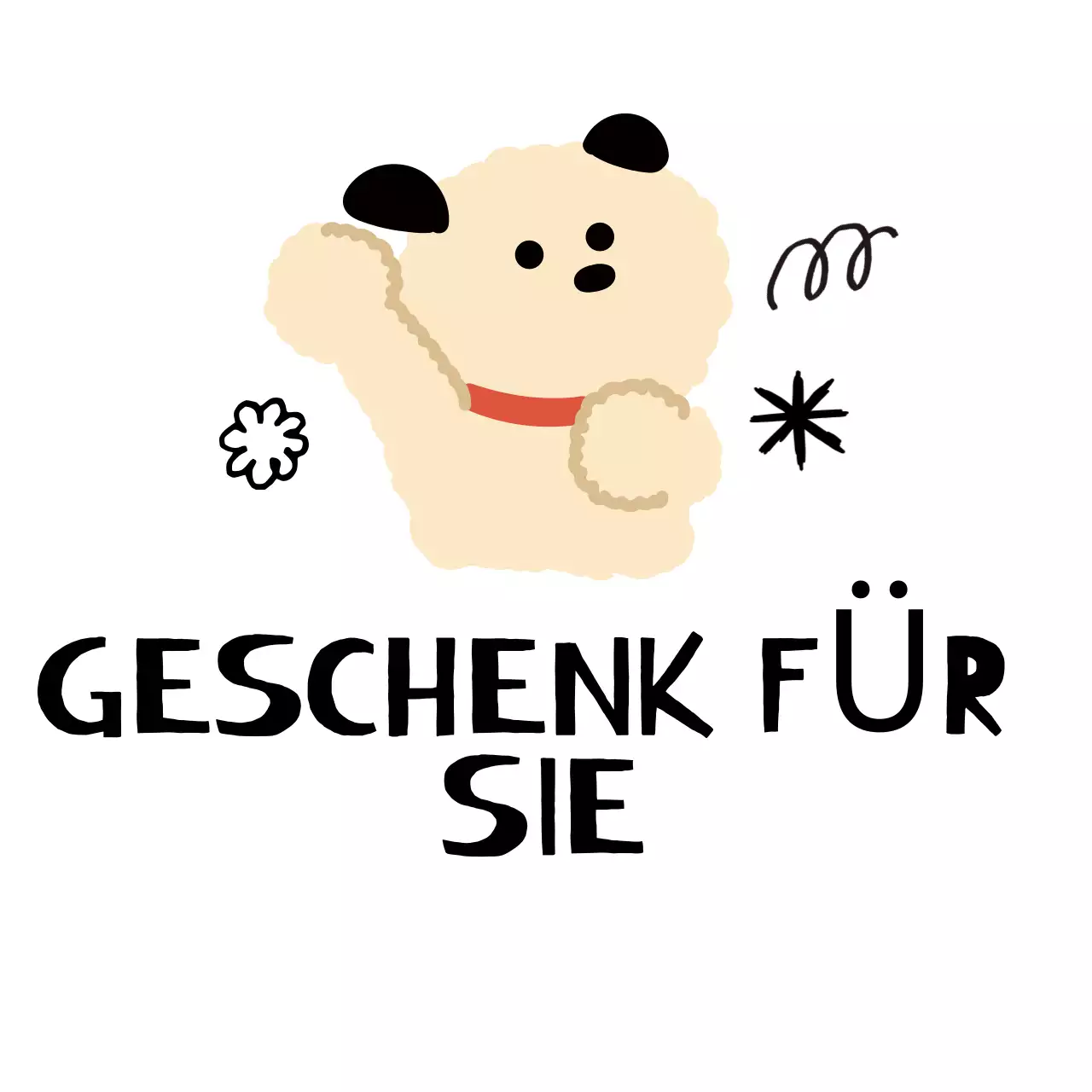 Beige süße Geschenkartikel