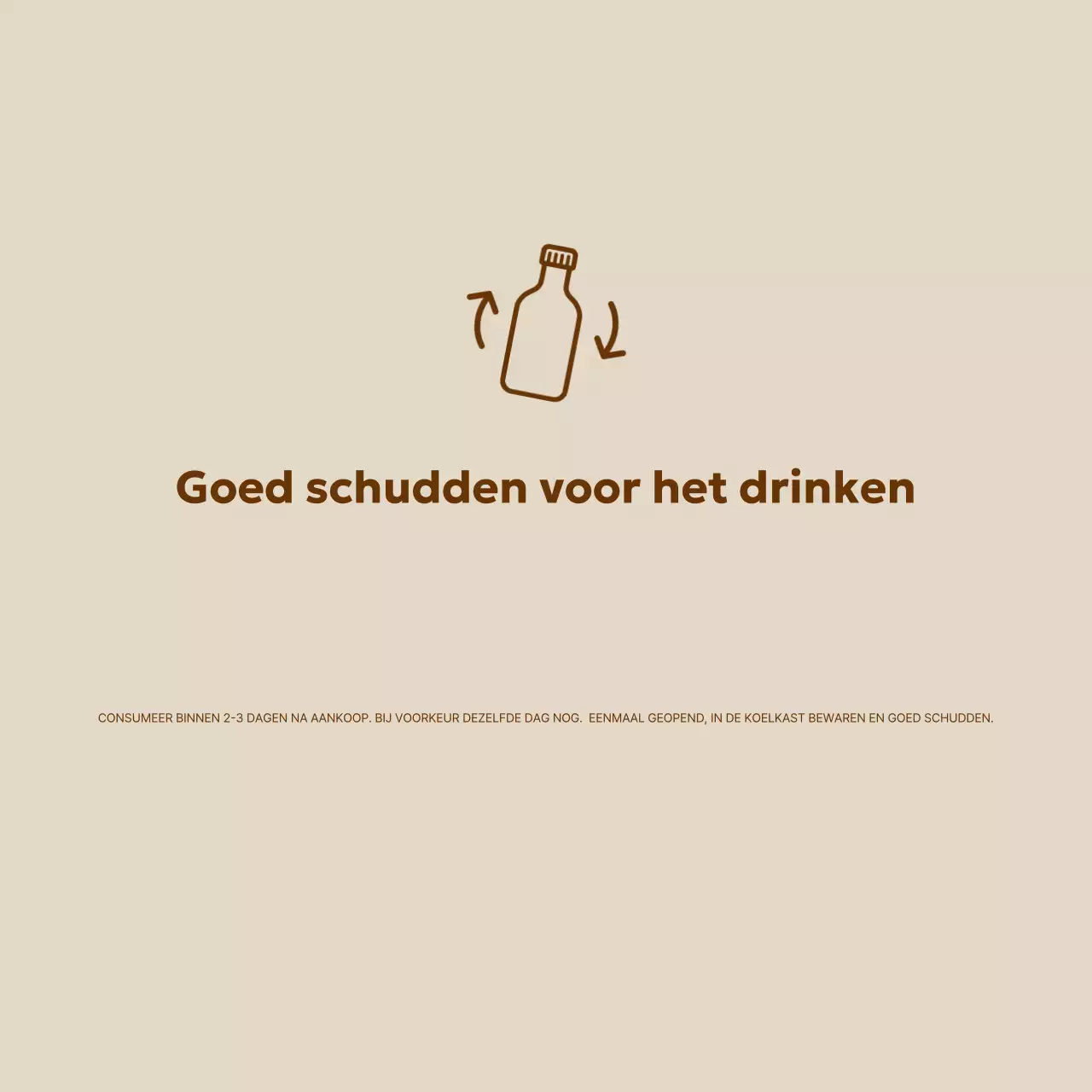 Beige Eenvoudige Drankgids