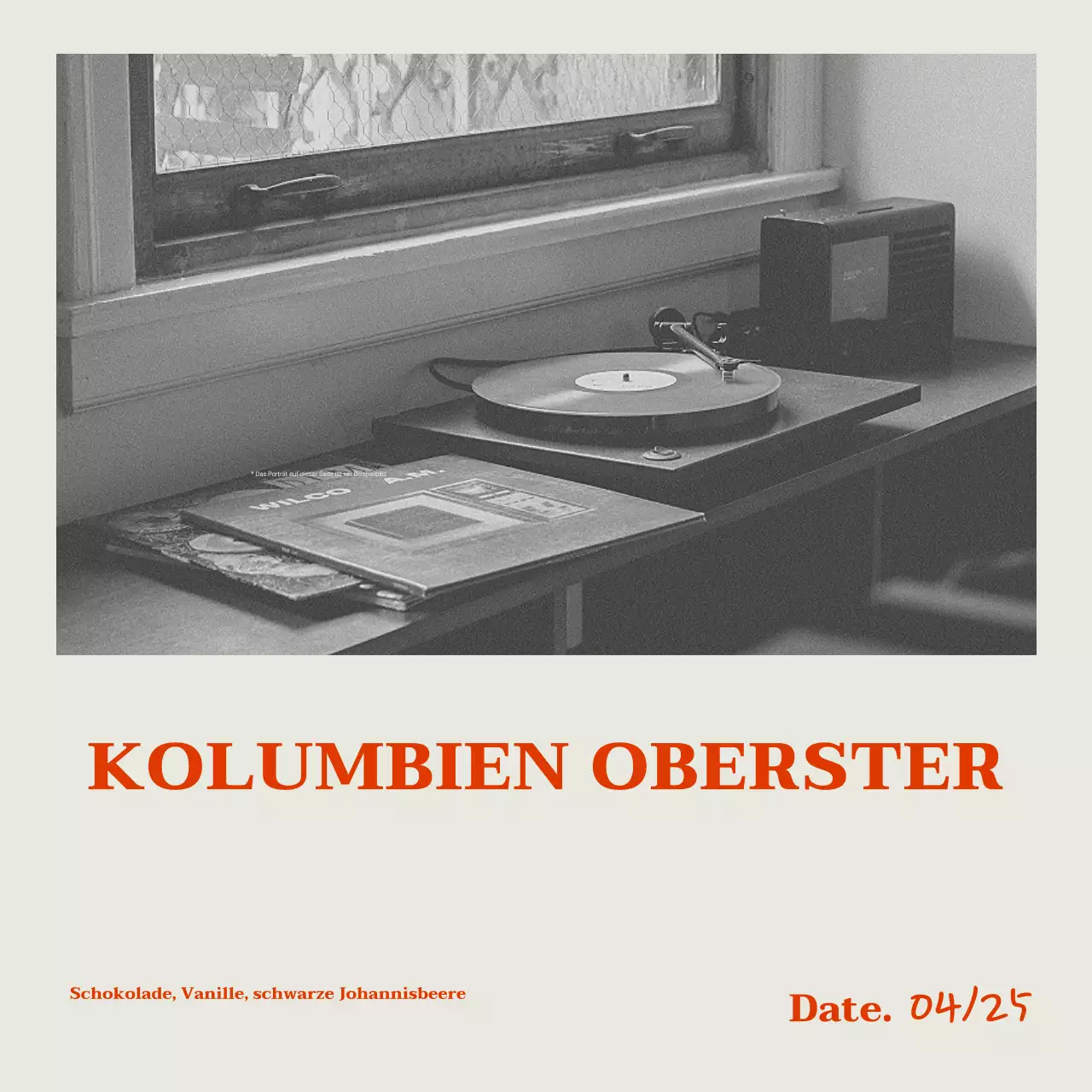 Schwarz-weiße Vintage-Kaffeewerbung