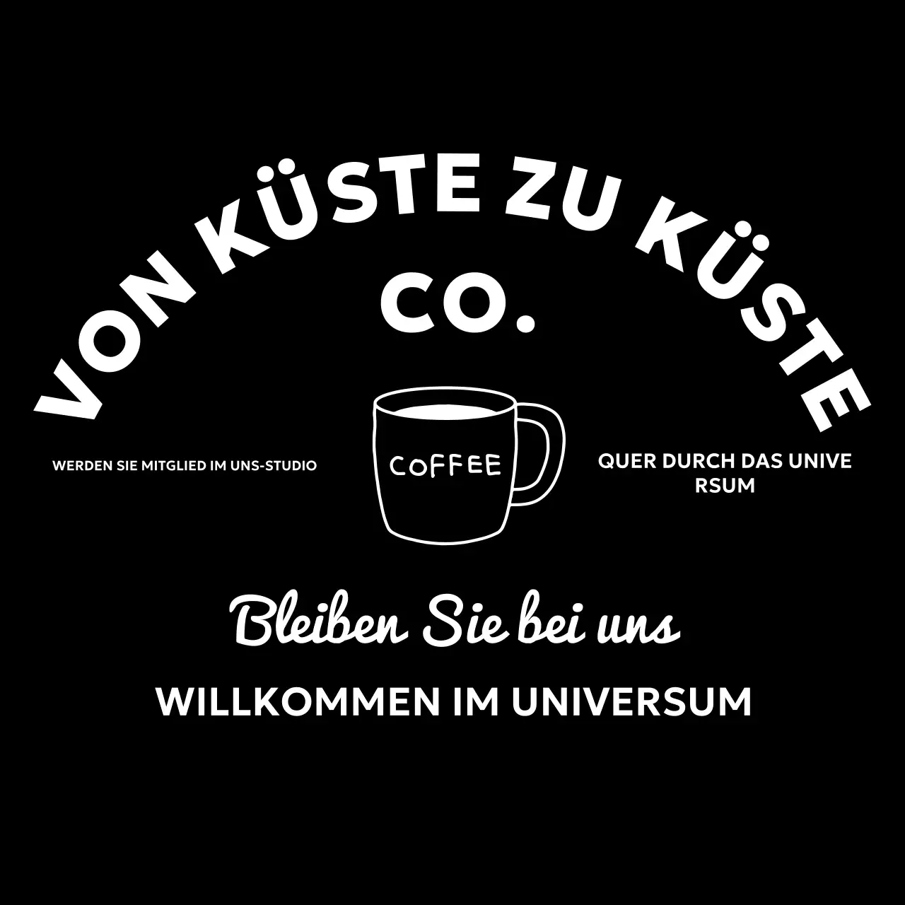 Werbung für Black Simple Coffee