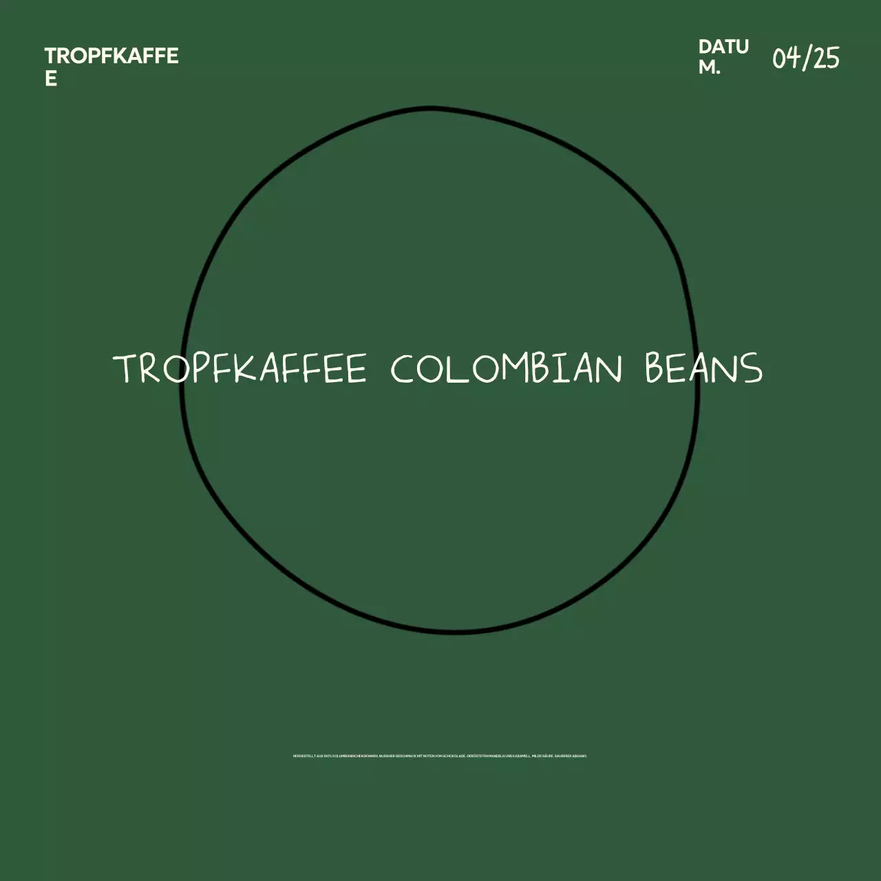 Khaki Simple Coffee Werbung