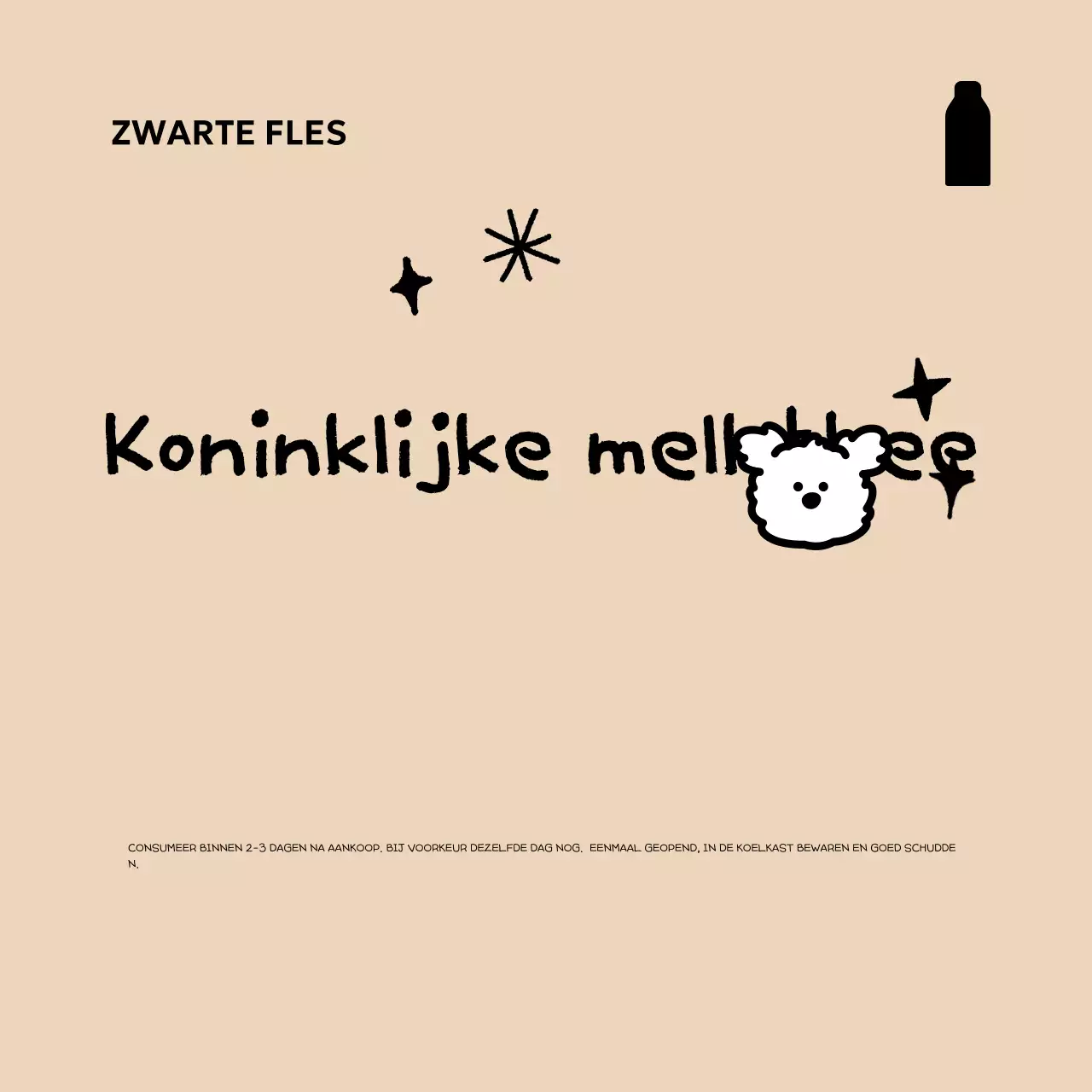 Beige Eenvoudige Drankgids