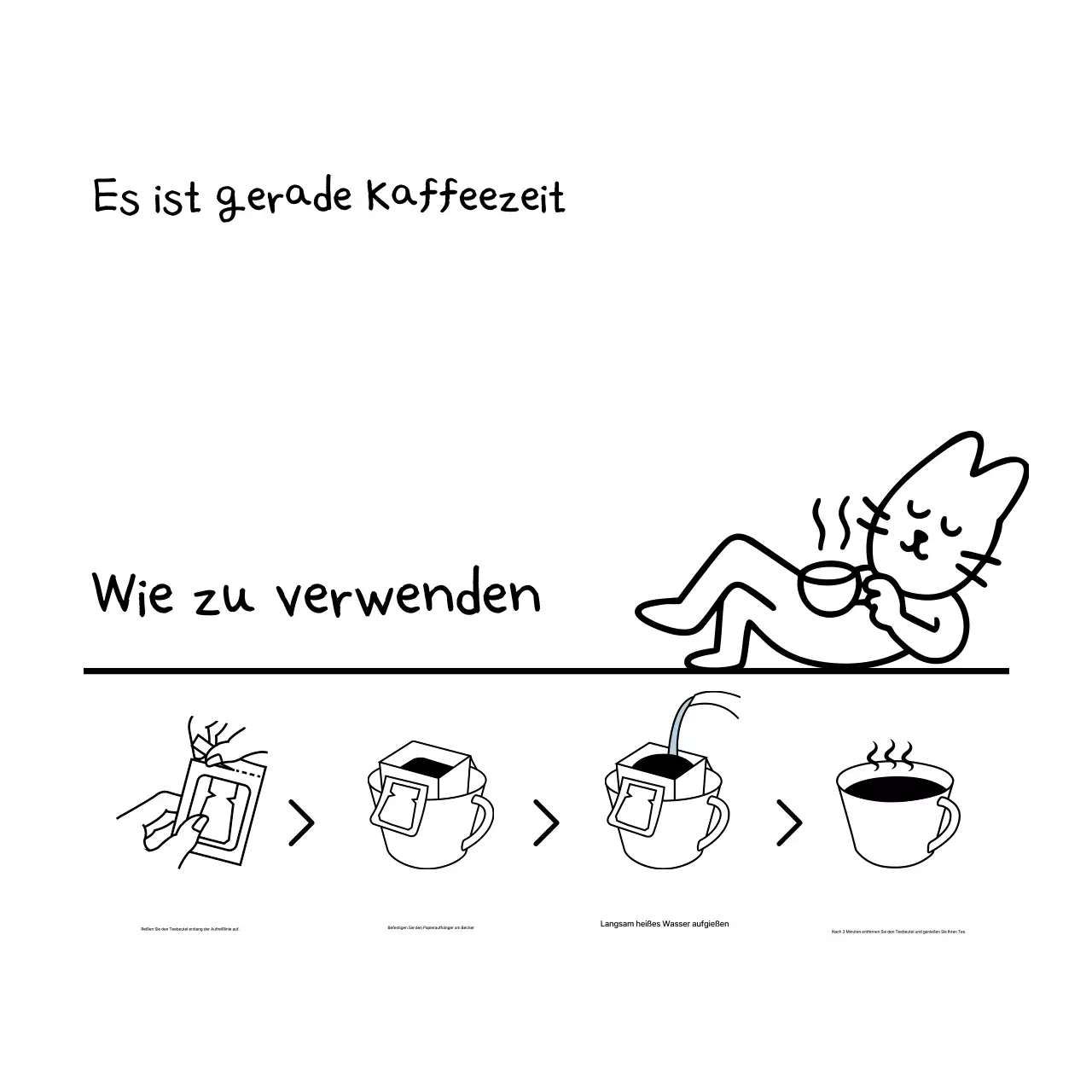 Schwarzer einfacher Katzenaufkleber