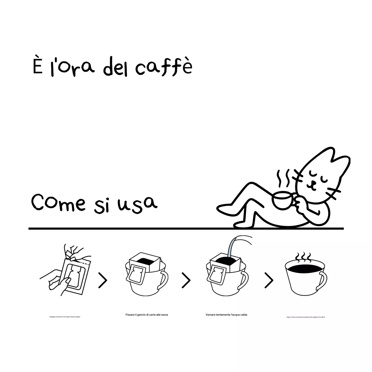 Adesivo gatto nero semplice