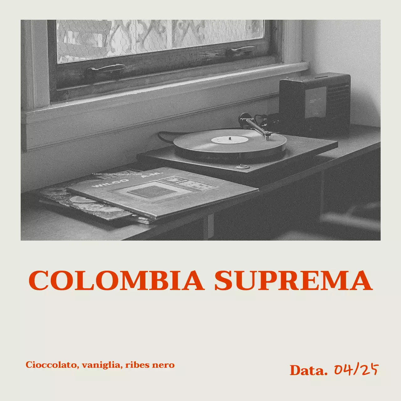 Pubblicità di caffè vintage in bianco e nero